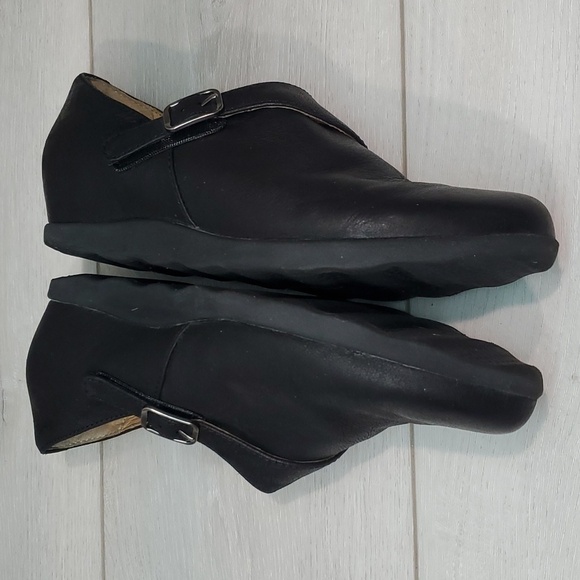 Dansko Women Marisa Comfort Mary Jane Leather Wedge Clogs shoes sz 38/7.5-8 - Picture 9 of 13